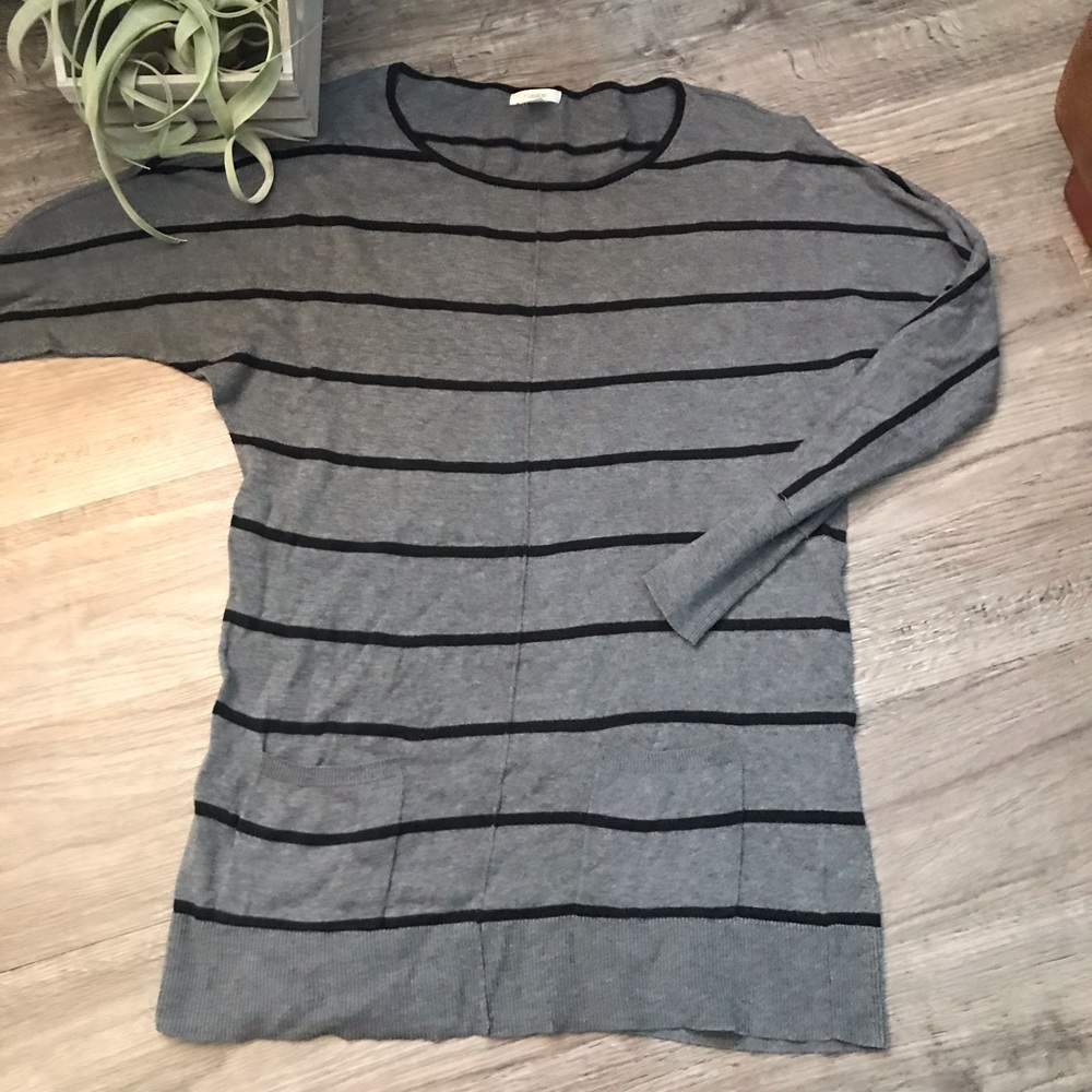 Caslon Striped Bat Wing Tunic